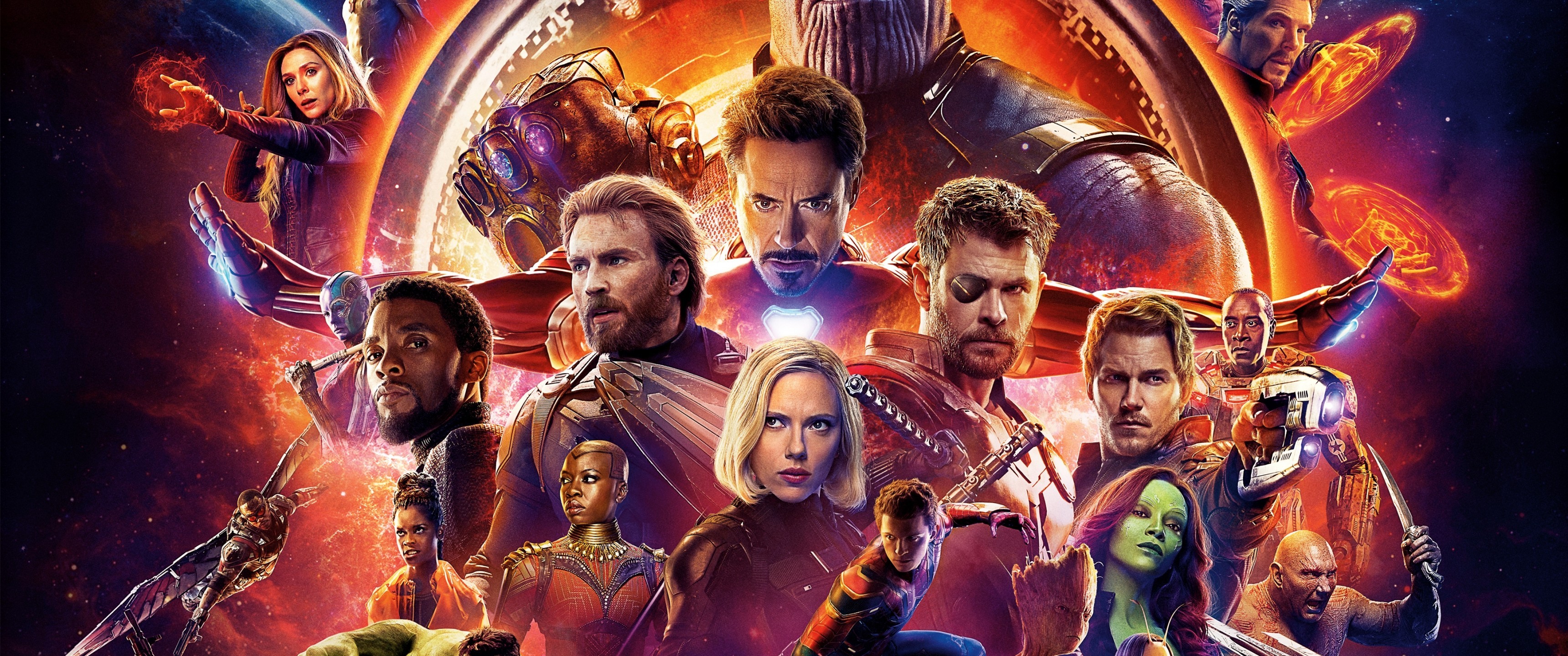 Infinity War, All Heroes - Avengers Infinity War Run Time - HD Wallpaper 