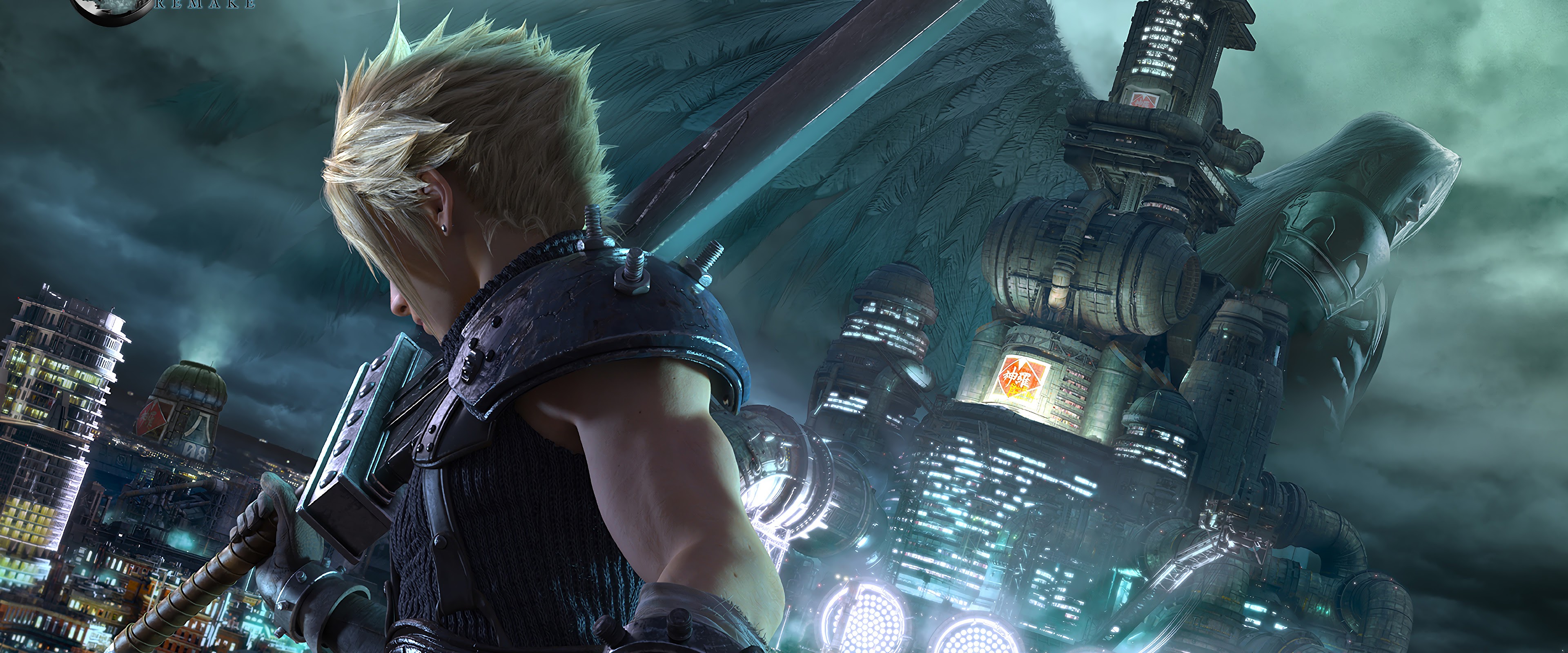Final Fantasy 7 Remake, Cloud Strife, Sephiroth, 4k, - Final Fantasy Vii Remake Hd - HD Wallpaper 