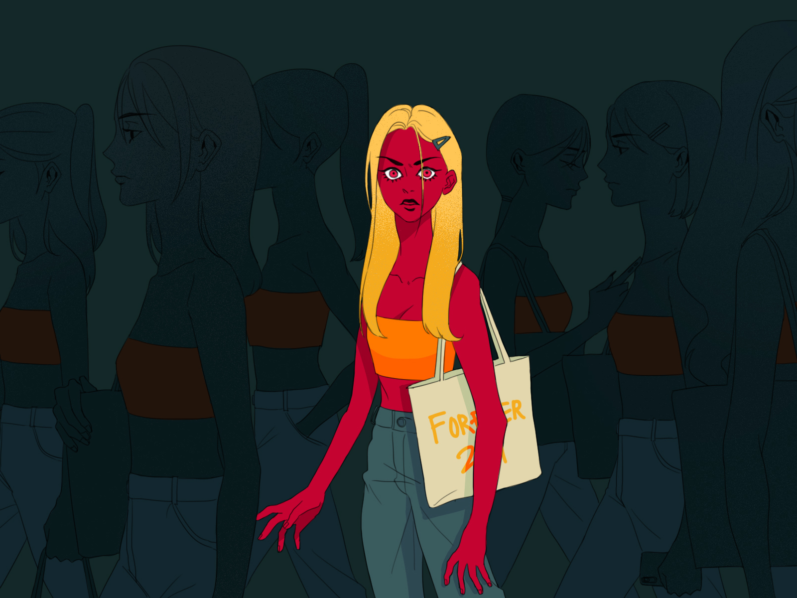 Fast Fashion - Illustration - HD Wallpaper 