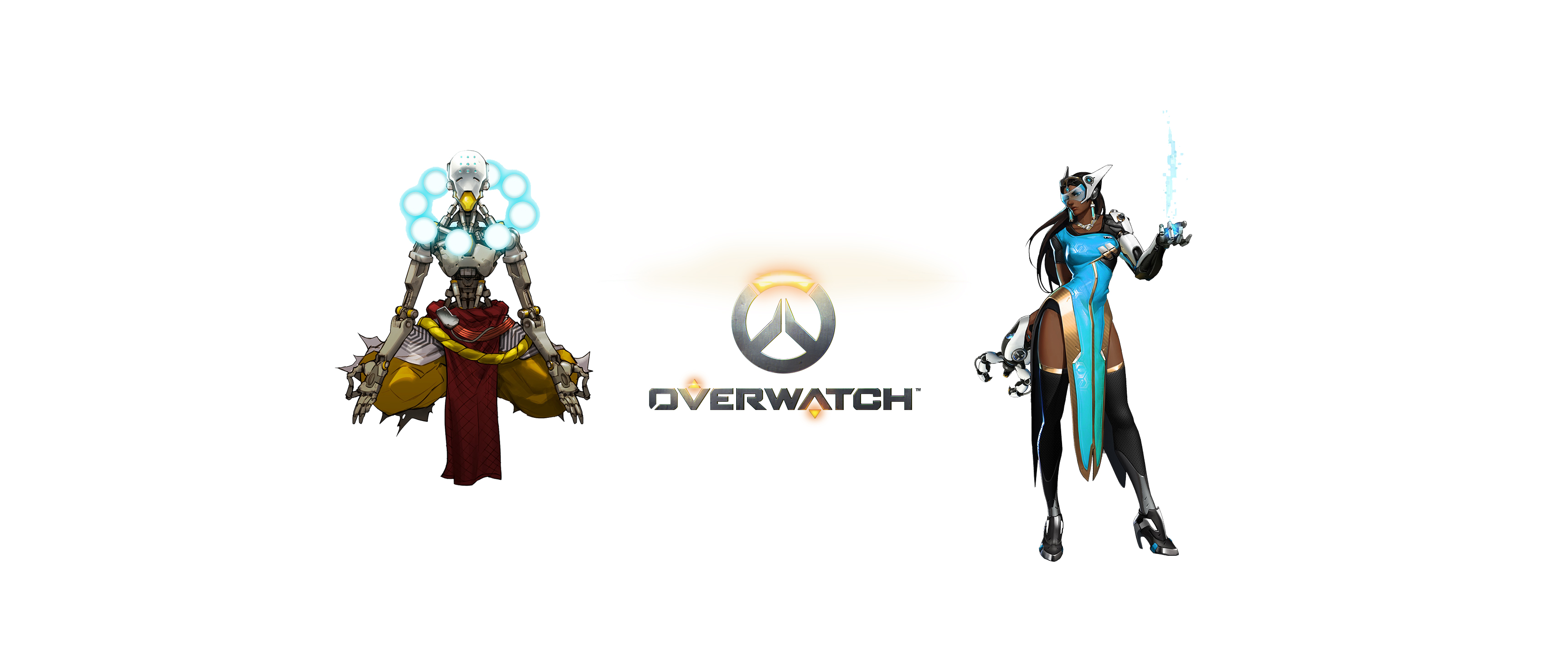 Symmetra X Zenyatta - HD Wallpaper 