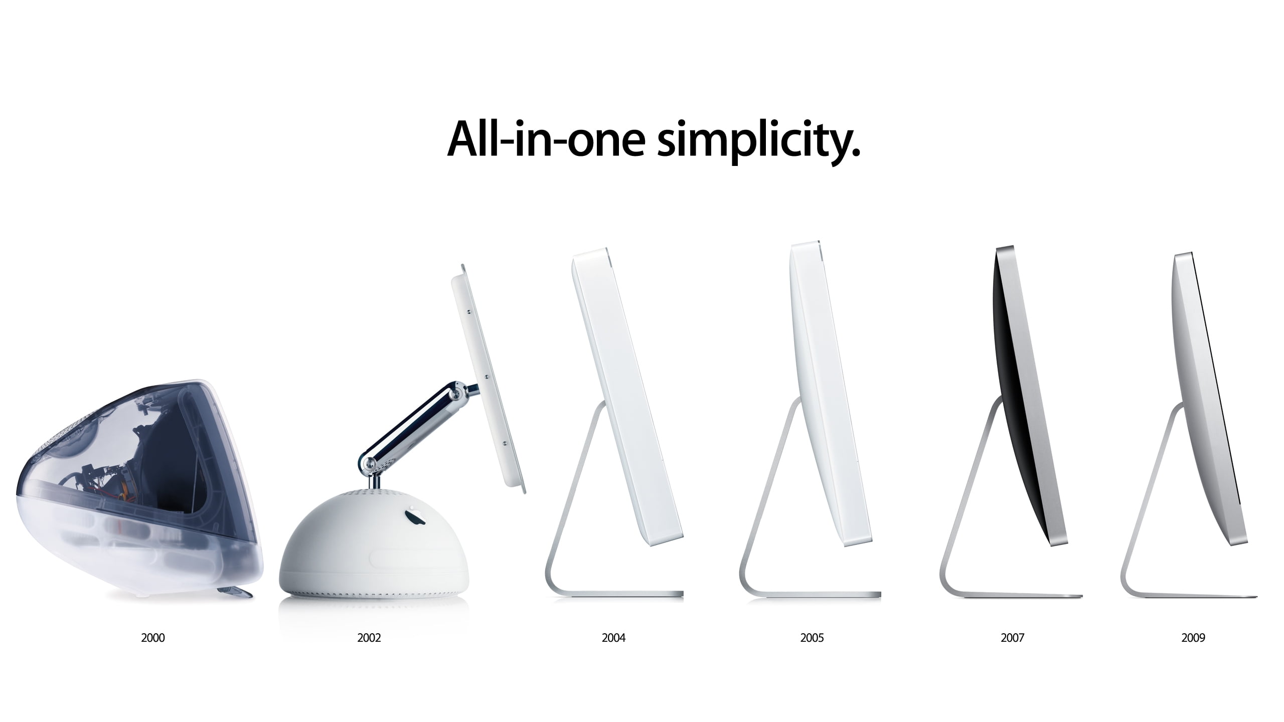 Apple Pc Evolution - HD Wallpaper 