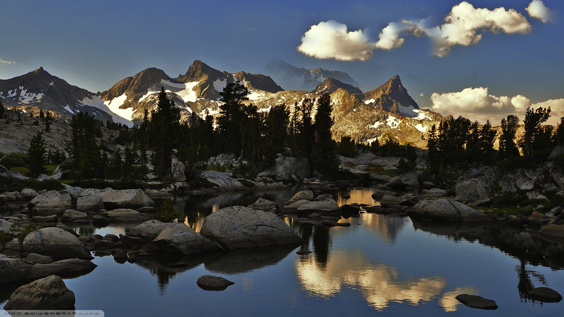 U 3315555554, The Top Of The Mountain - Golden Mountain In America - HD Wallpaper 