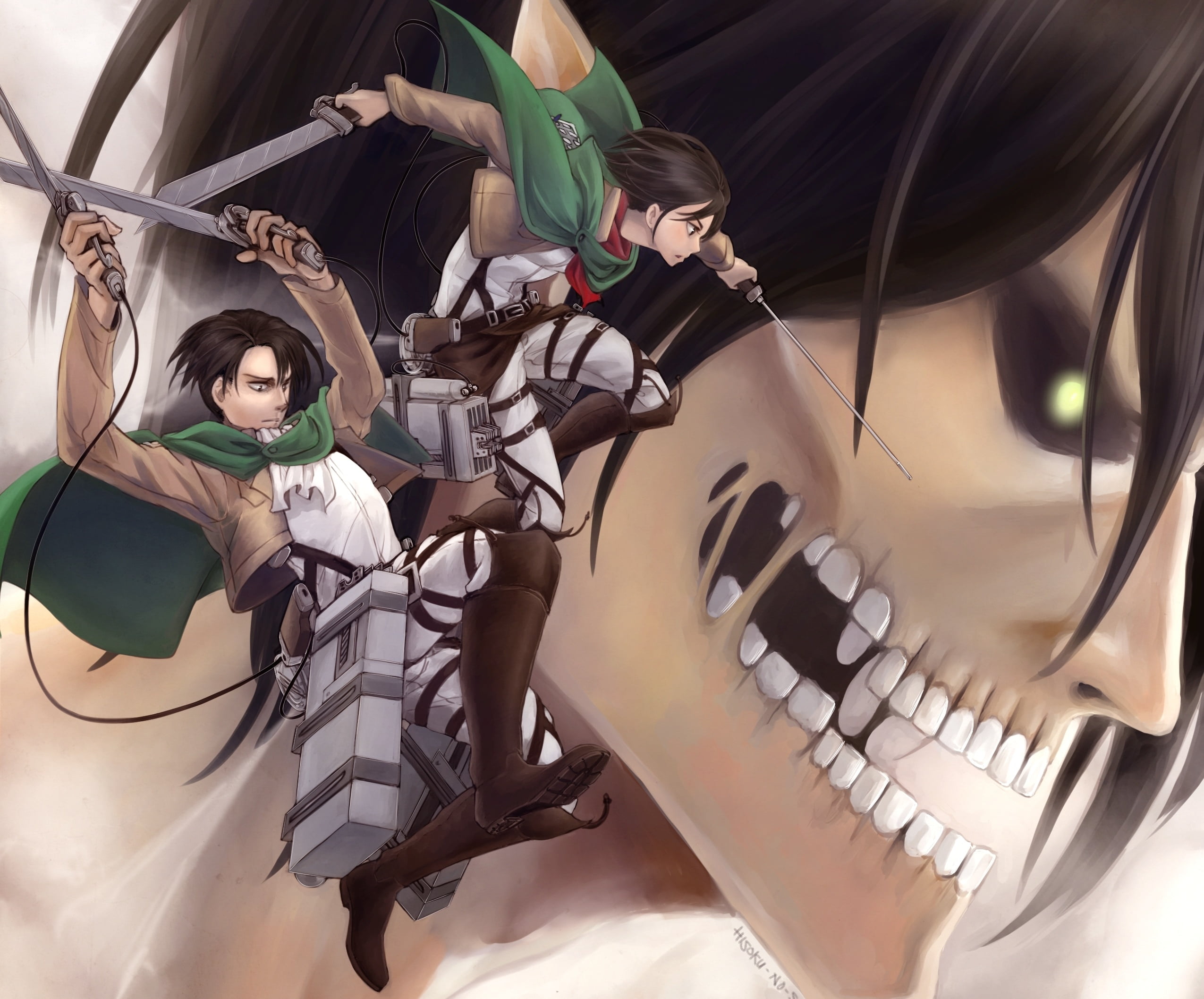 Shingeki No Kyojin - HD Wallpaper 