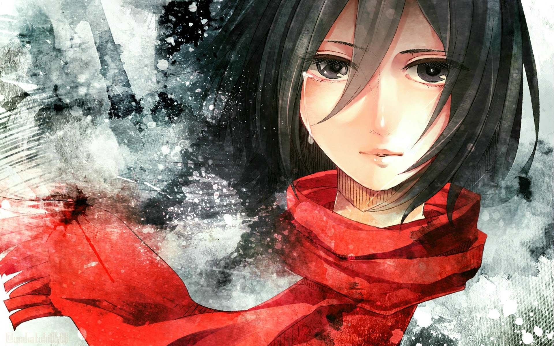 Attack On Titan Wallpaper Mikasa - HD Wallpaper 