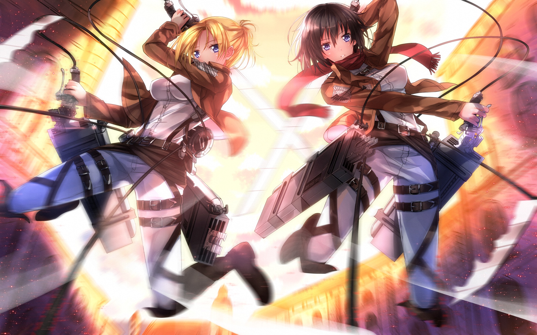 Attack On Titan Wallpaper Mikasa - HD Wallpaper 
