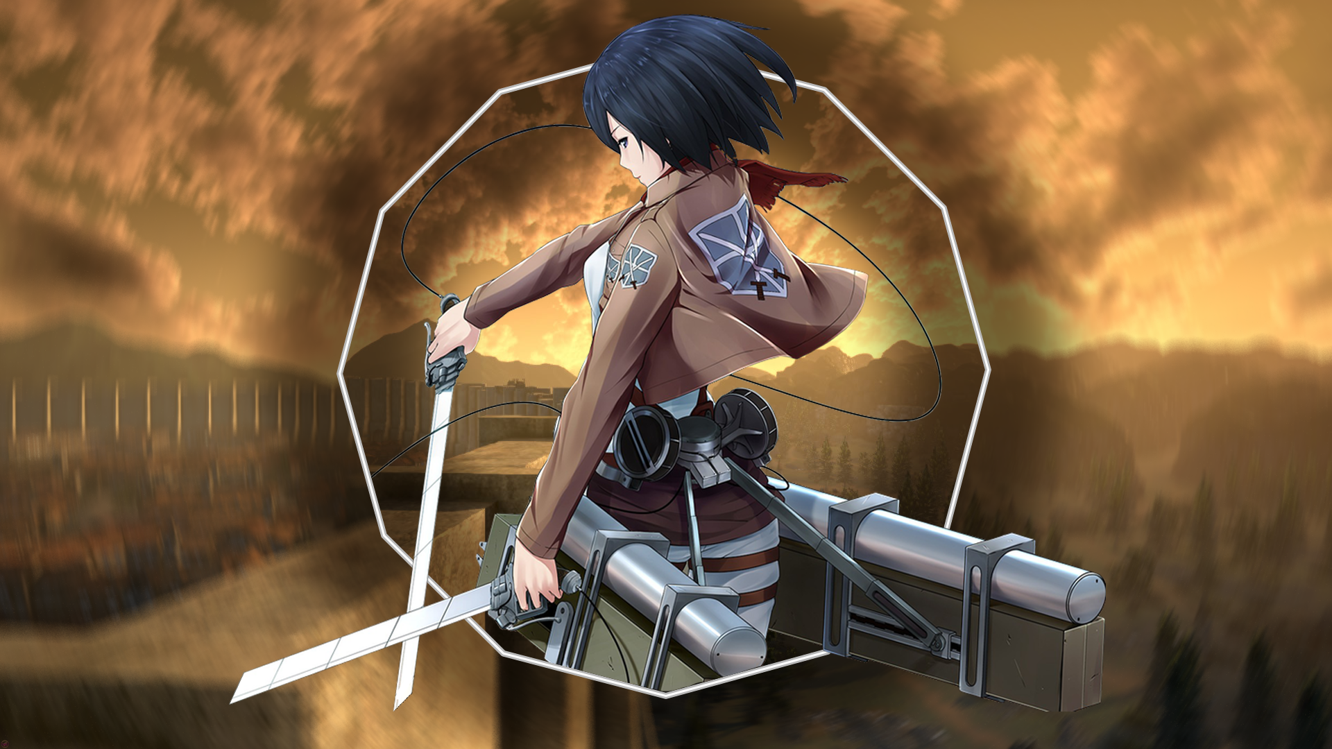 Mikasa Ackerman Shingeki No Kyojin - HD Wallpaper 