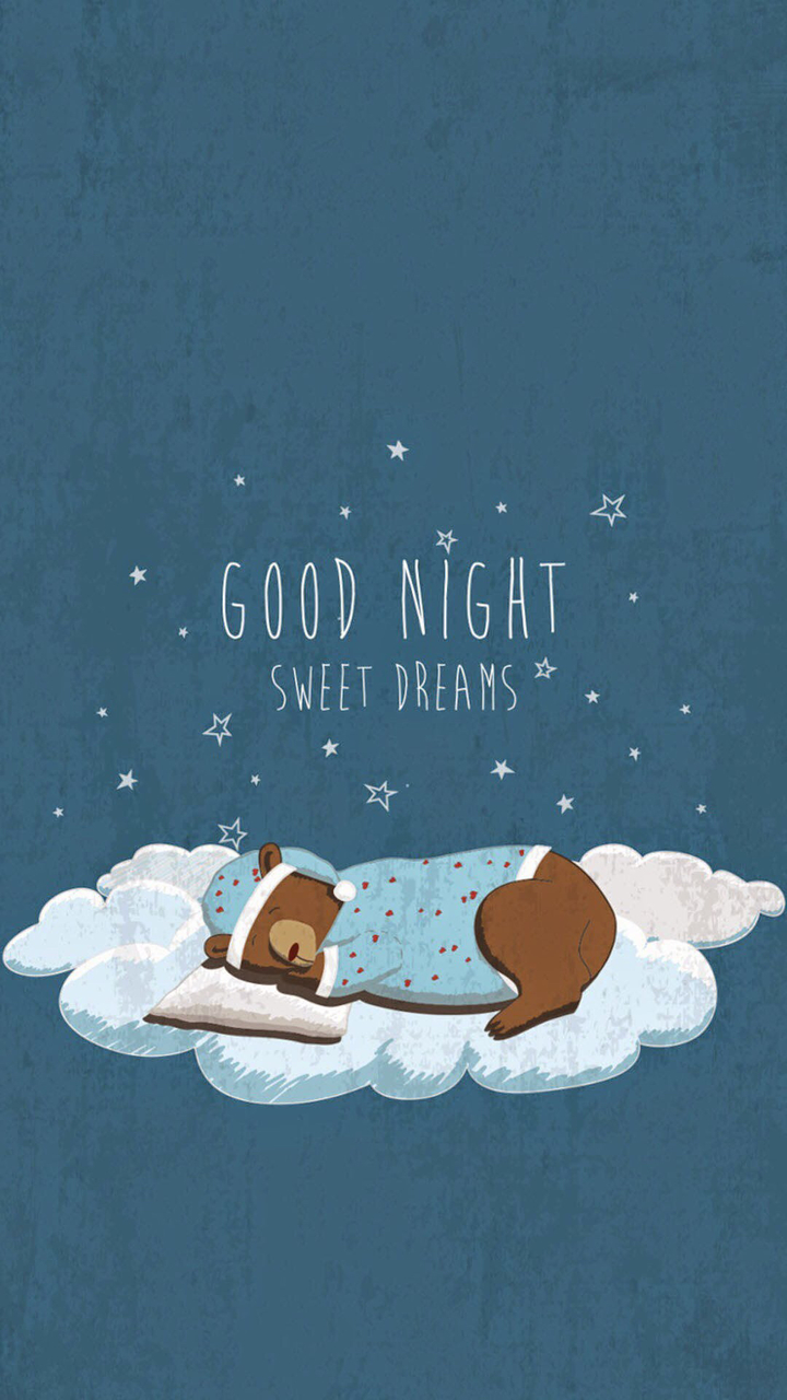 Background, Bear And Cool - Teddy Bear Sleeping Vector - HD Wallpaper 