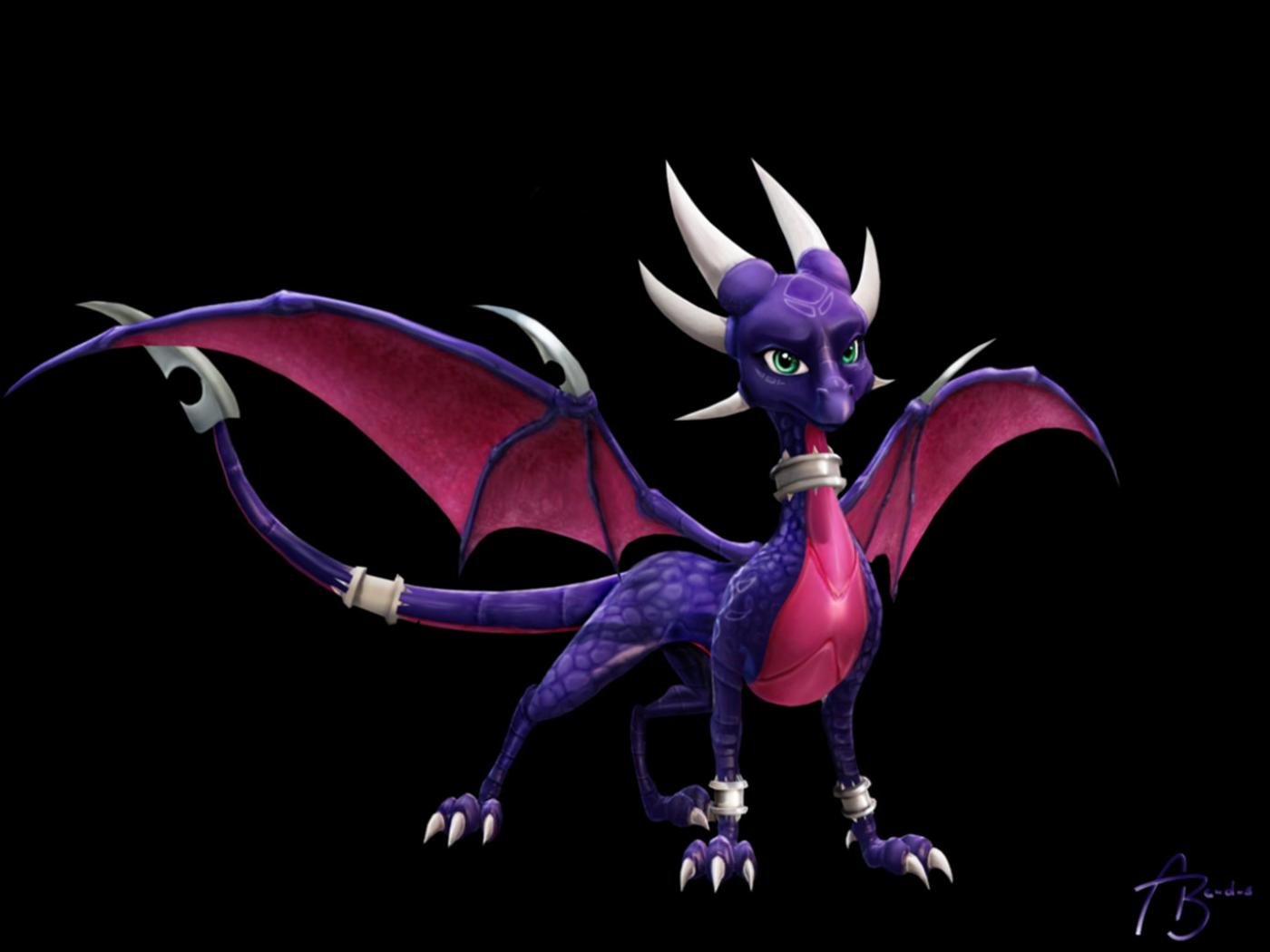 Download Hd Spyro The Dragon Computer Wallpaper Id - Cynder Dawn Of The Dragon - HD Wallpaper 