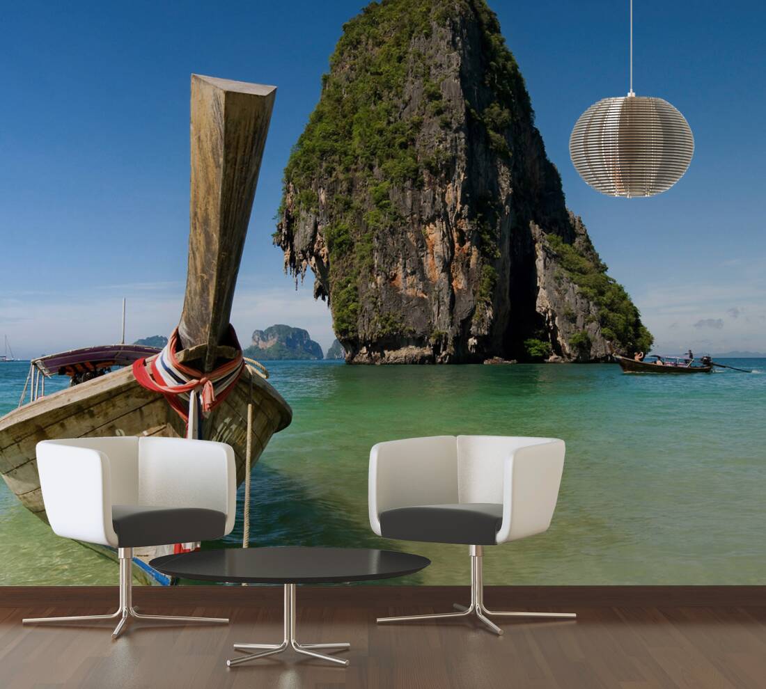 Livingwalls Photo Wallpaper Rowing Boat - Creation Four Seasons 35897 3 - HD Wallpaper 