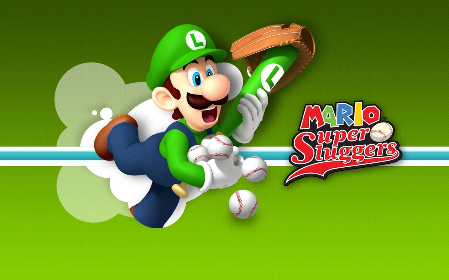 Mario Super Sluggers Mario Background - HD Wallpaper 