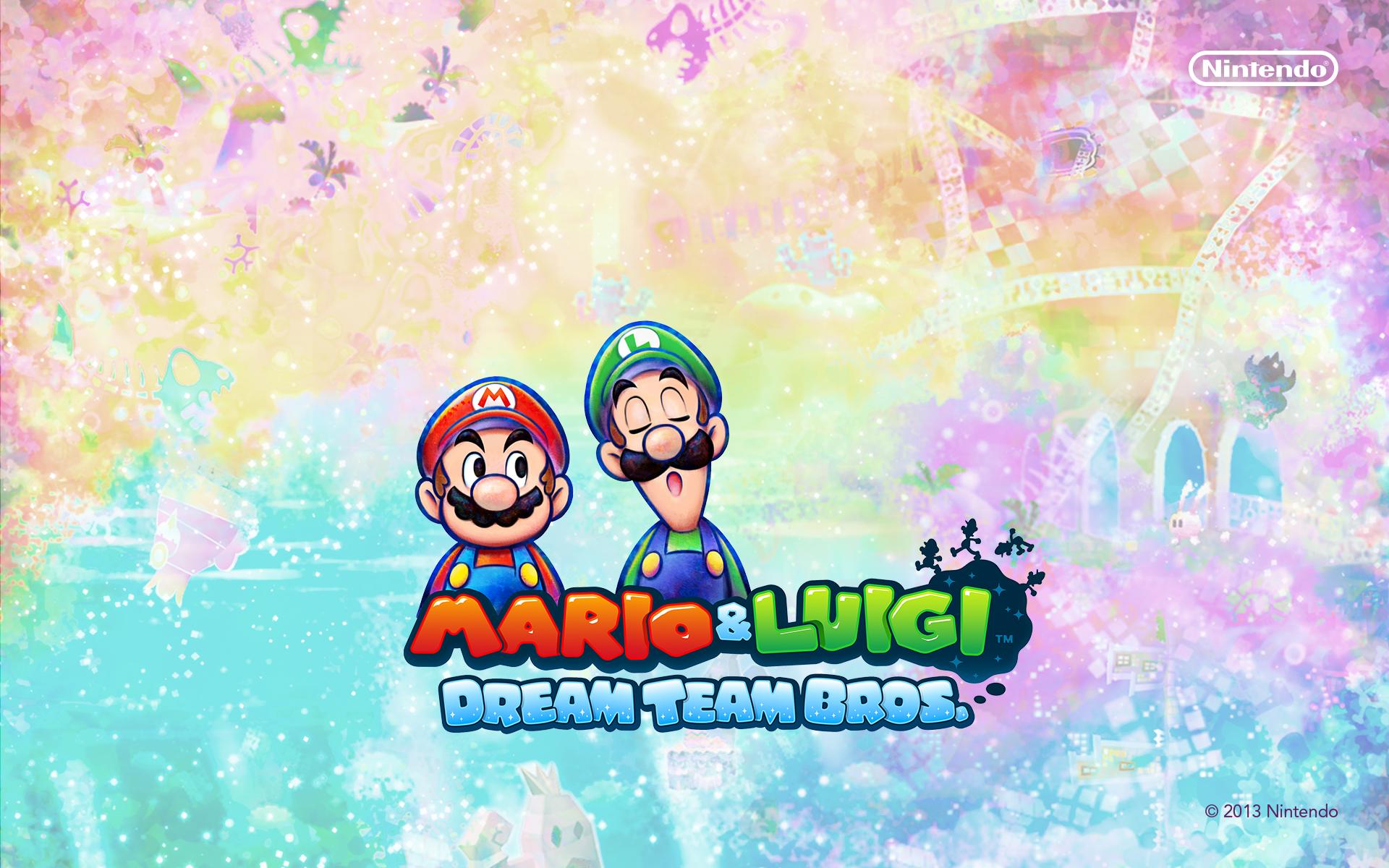 Mario And Luigi 4 Dream Team Bros - HD Wallpaper 