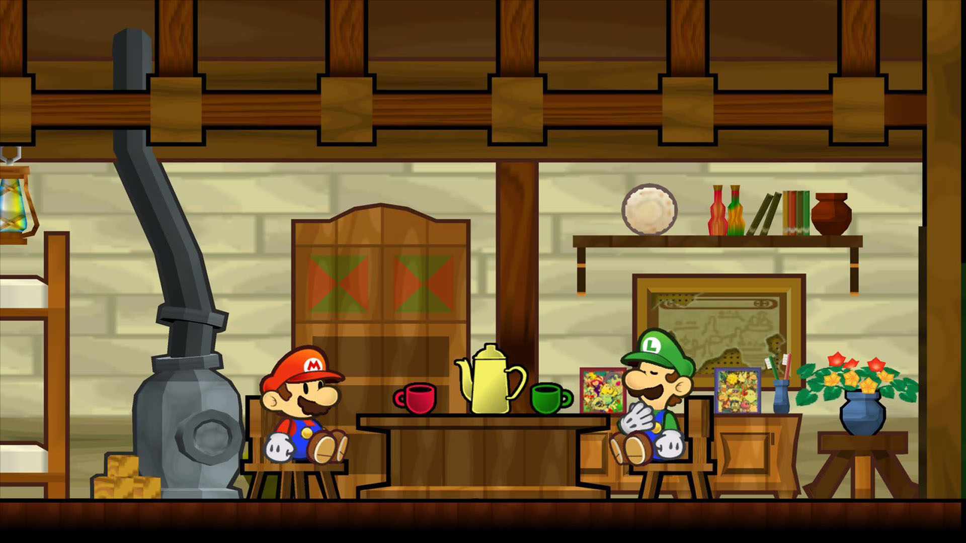 Super Paper Mario Mario's House - HD Wallpaper 