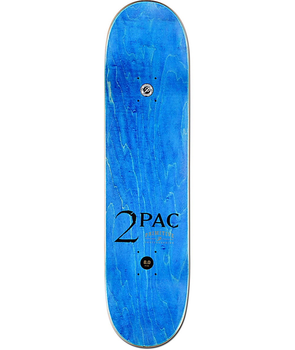 2pac X Primitive Blessed - Skateboard Deck - HD Wallpaper 