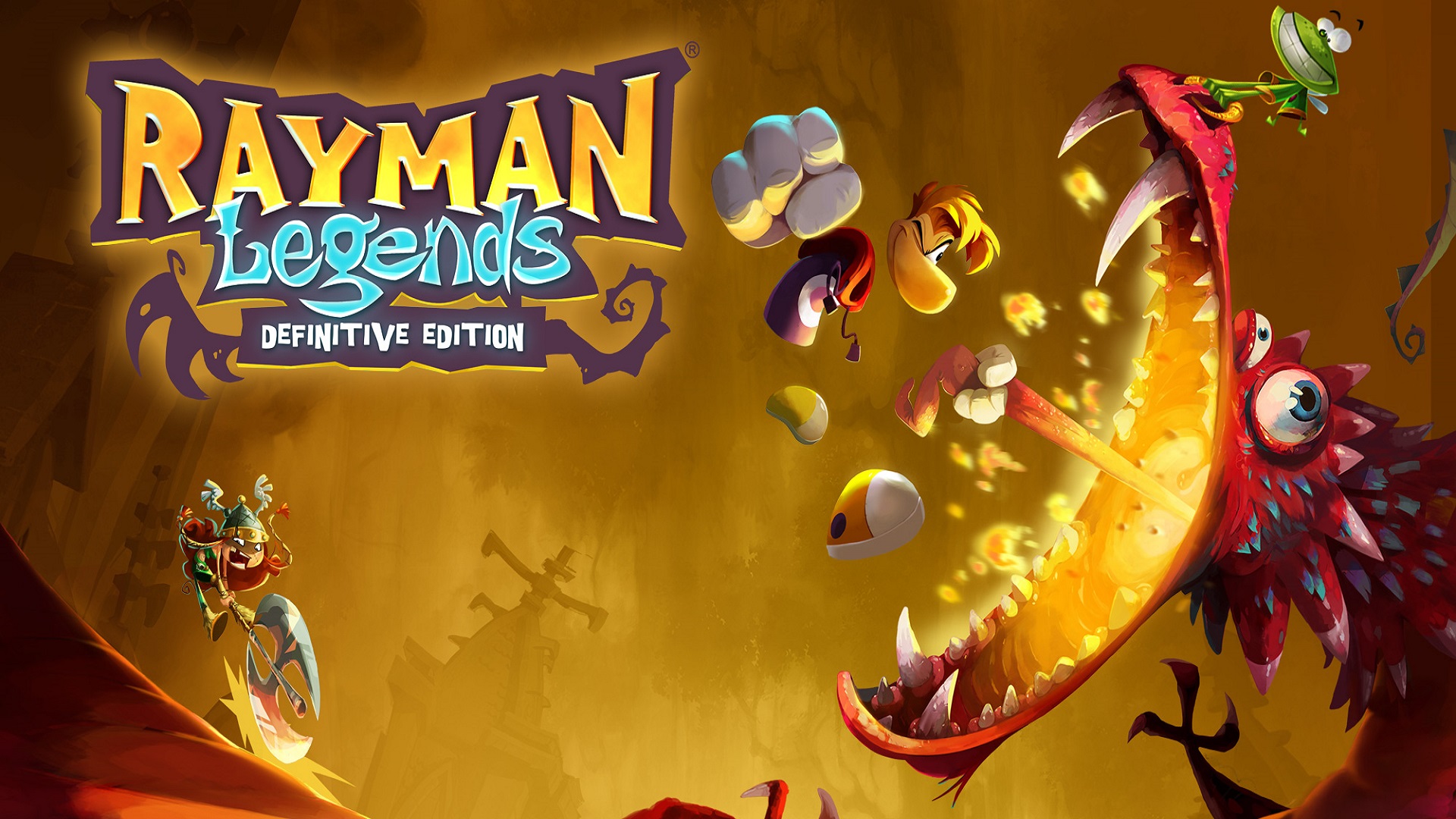 Rayman Legends Definitive Edition Cover Wallpaper - Rayman Legends Definitive Edition - HD Wallpaper 