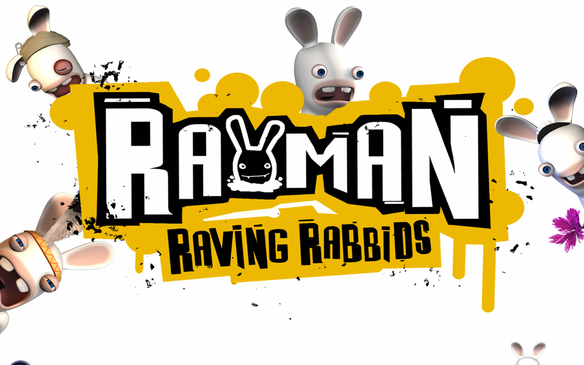 Logo - Rayman Raving Rabbids Logo - HD Wallpaper 