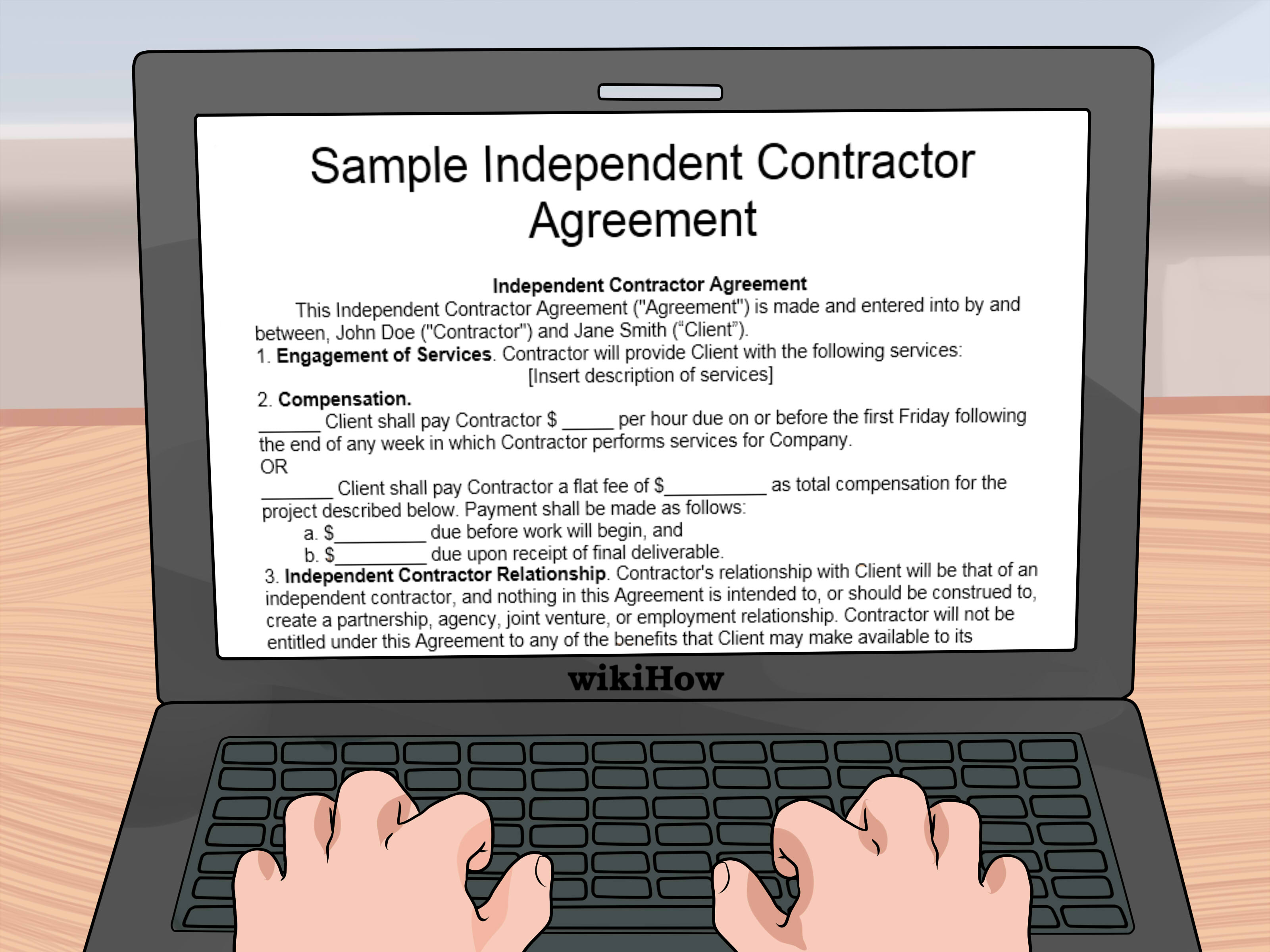 Image Titled Write A Freelance Contract Step - Contract - HD Wallpaper 