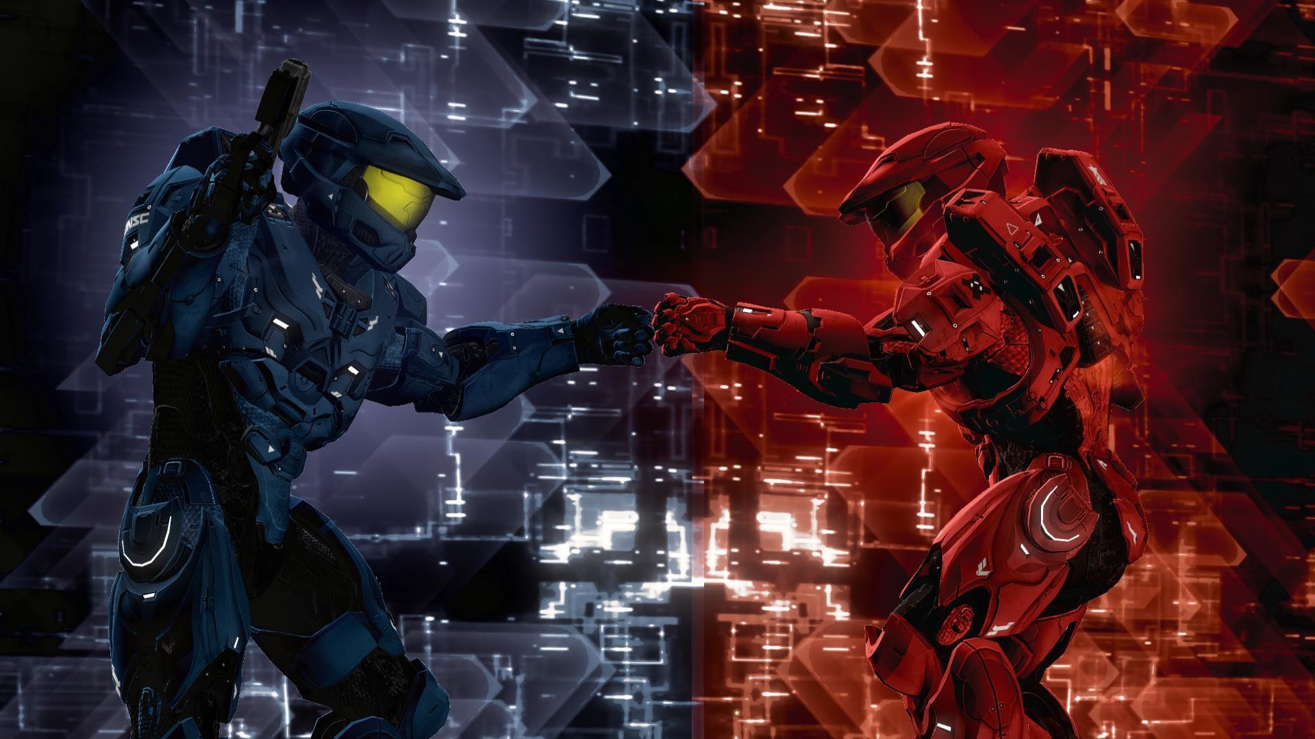 New Red Vs Blue Poster Adapted For Use As An Iphone - Red Vs Blue 4k - HD Wallpaper 