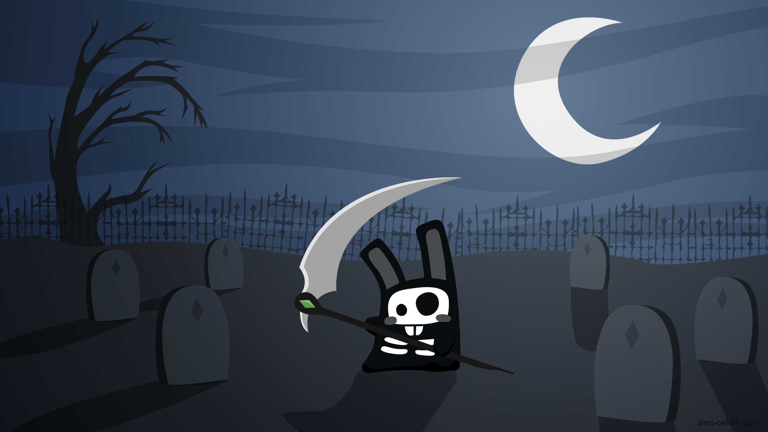 Sims 4 Grim Reaper Bunny - HD Wallpaper 