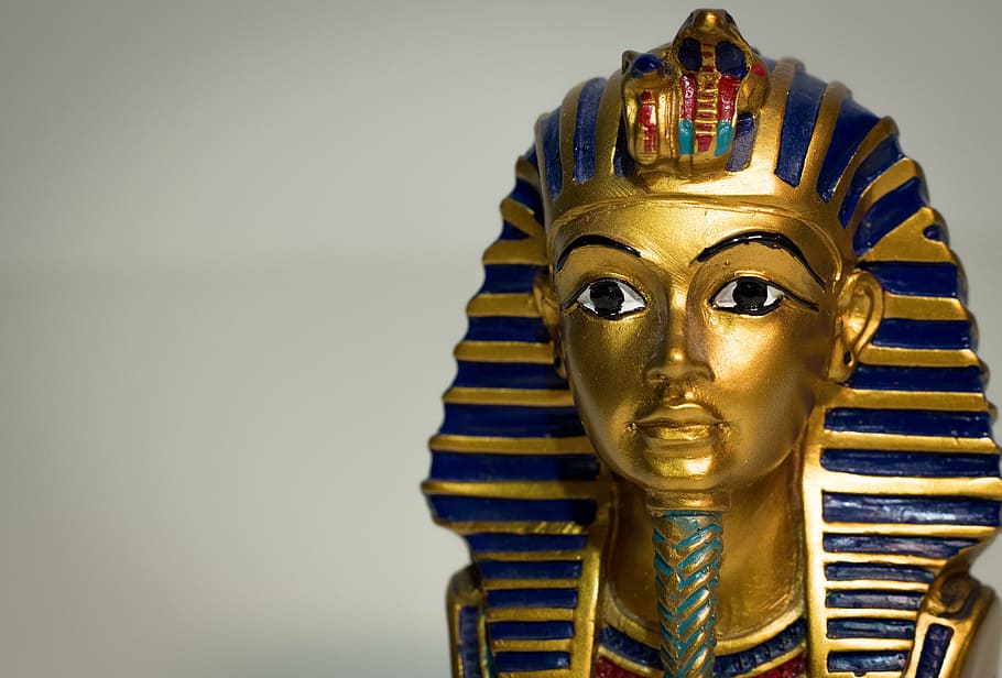 Gold King Tutankhamun Head Bust, Egyptian, Pharaoh, - Egypten Farao - HD Wallpaper 