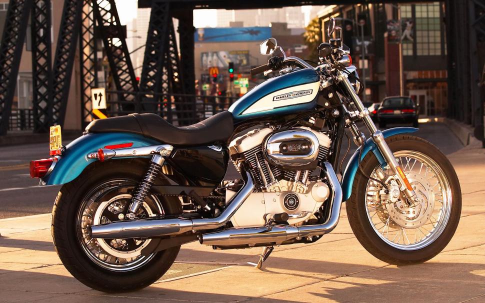 Harley-davidson Motorcycle Under The Golden Sun Wallpaper,harley - Harley Sportster 1200 2008 - HD Wallpaper 