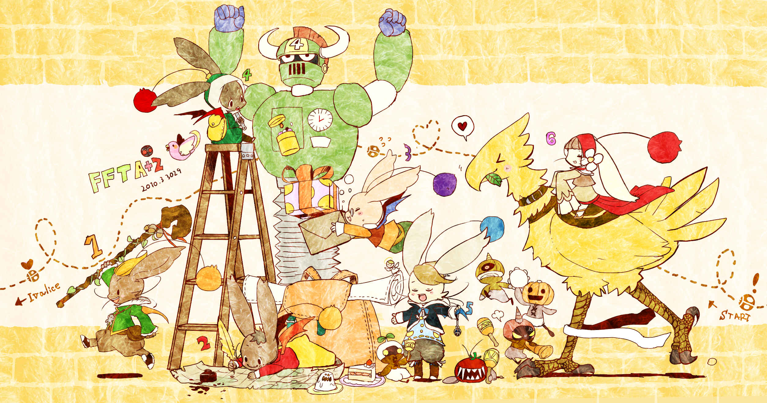Final Fantasy Chocobo - HD Wallpaper 