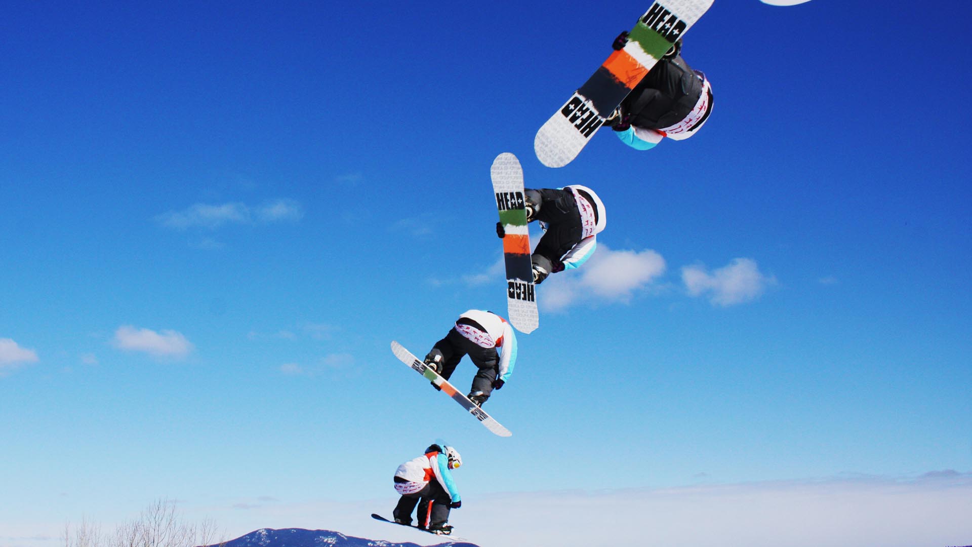 Wintersports Snowboarding Grab Hd Wallpaper - Snowboarding Sequence - HD Wallpaper 