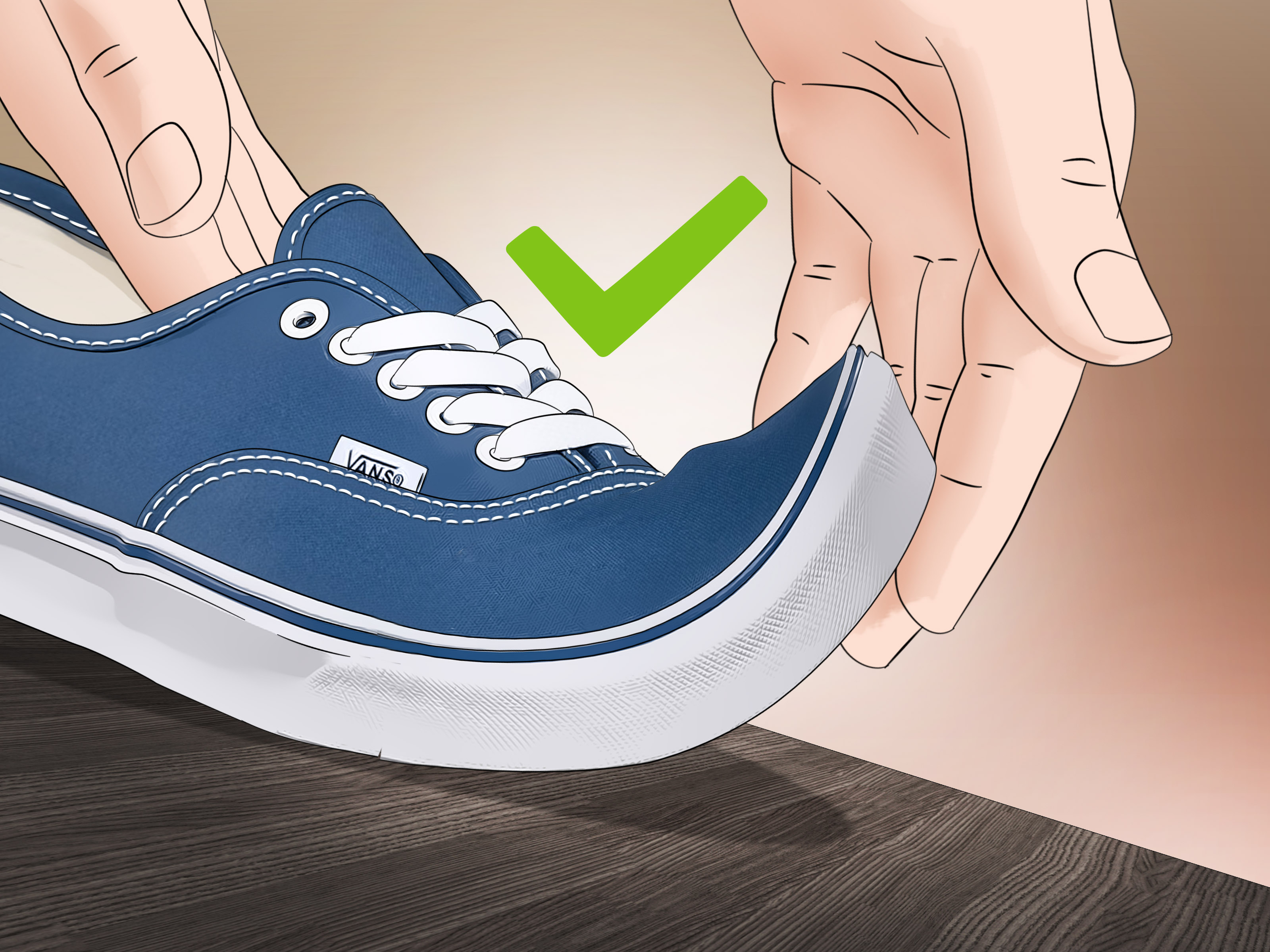 Image Titled Tell If Your Vans Shoes Are Fake Step - Fake Vans - HD Wallpaper 