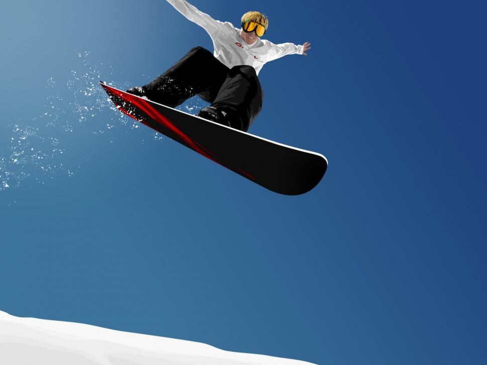 Snowboard Snowboarding Snow Winter Jump Hd Wallpaper,sports - Snowboarding Winter Sports - HD Wallpaper 