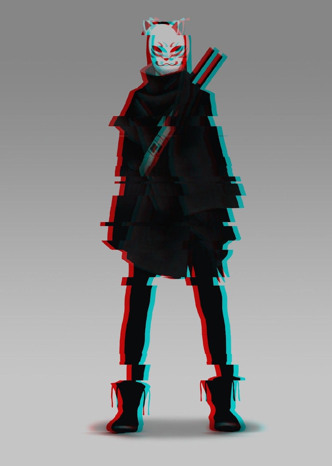 Kitsune Mask Costume - HD Wallpaper 