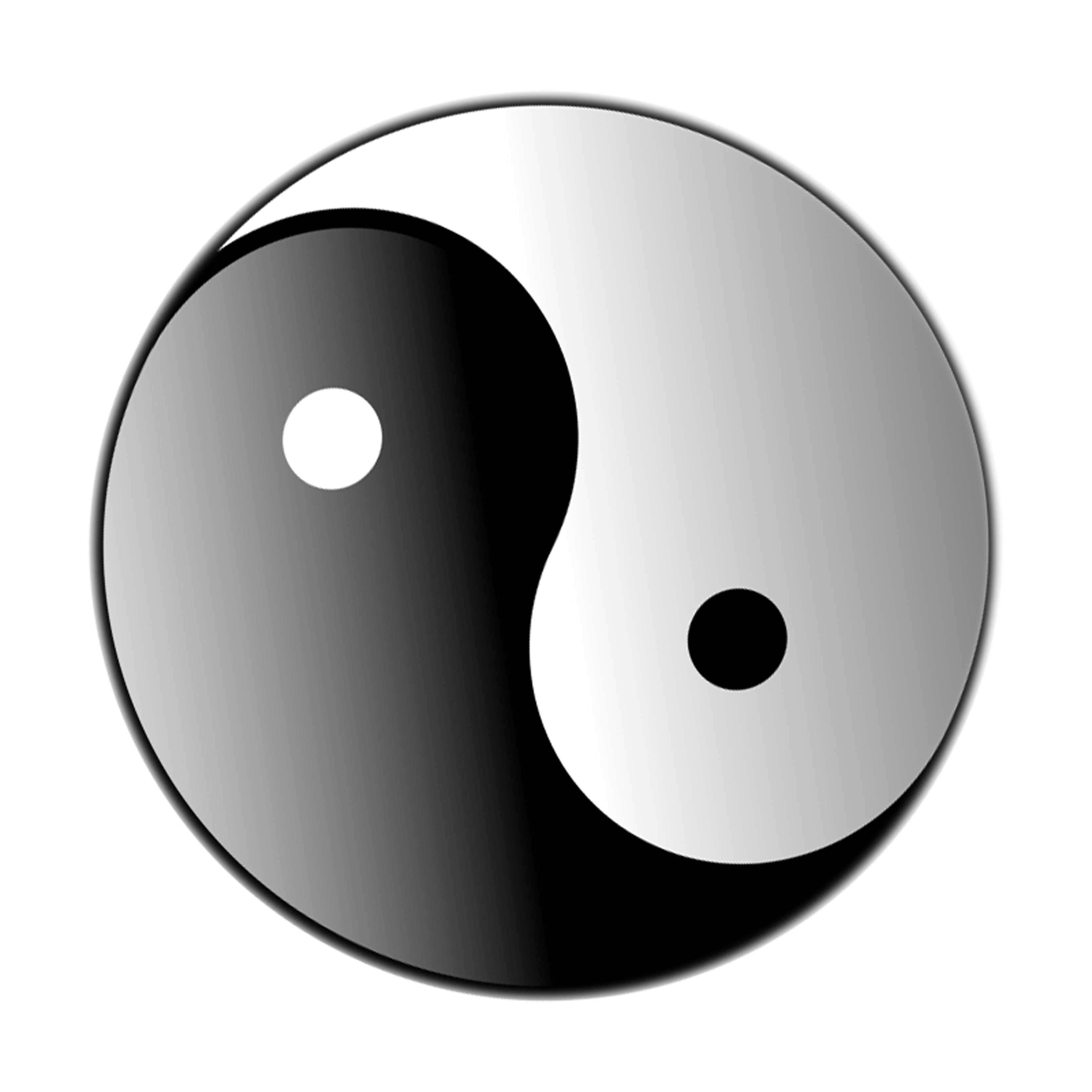 Yin Yang Symbol Wallpaper - Yin Yang Symbol 3d - HD Wallpaper 