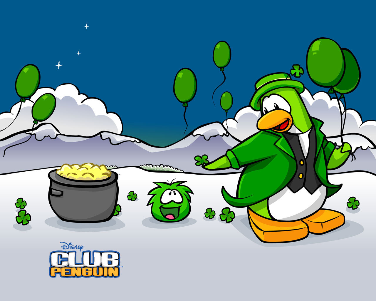 St - Patrick Day - Club Penguin Wallpaper Hd - HD Wallpaper 