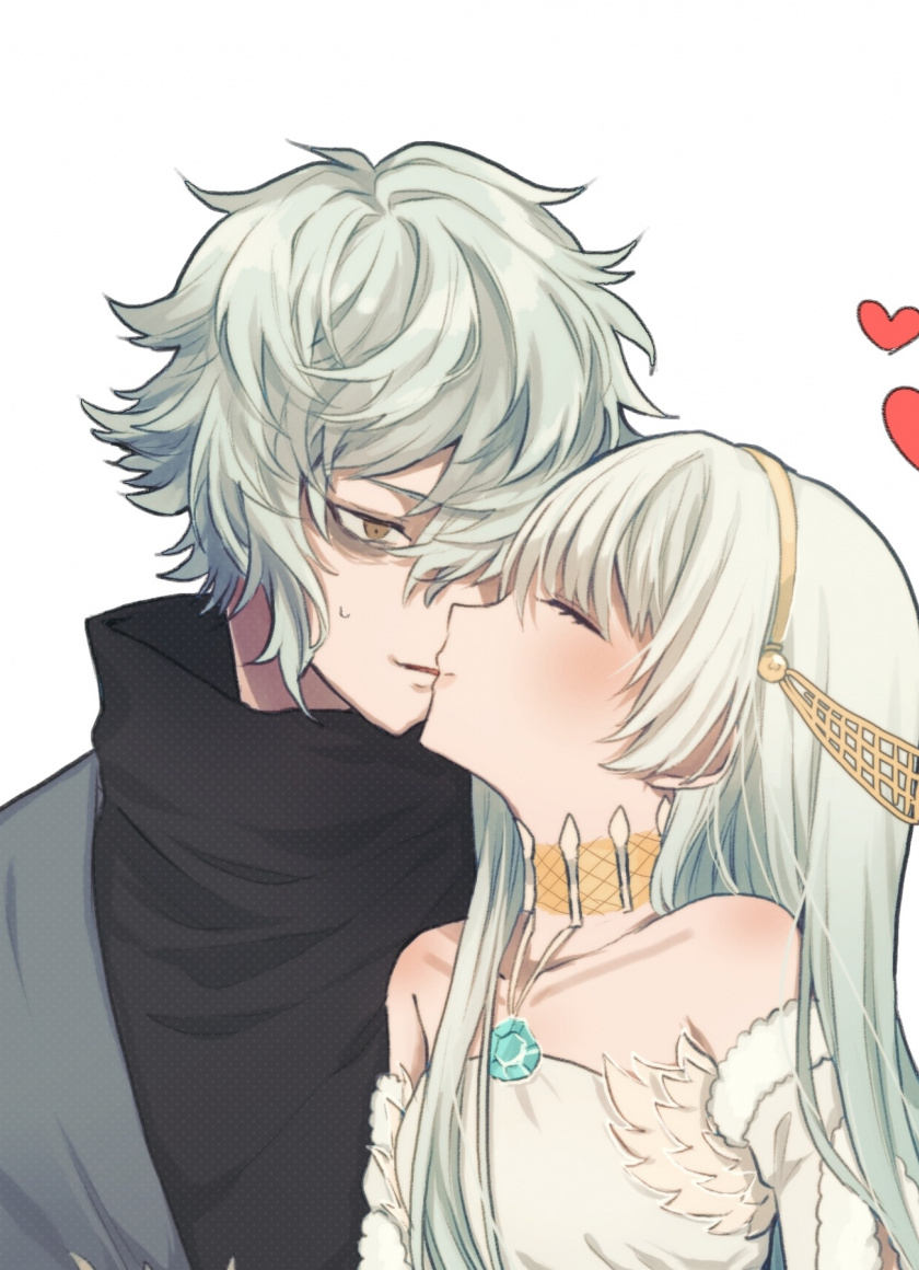 Kiss, Couple, Romance, Anastasia, Kadoc Zemlupus, Anime, - HD Wallpaper 