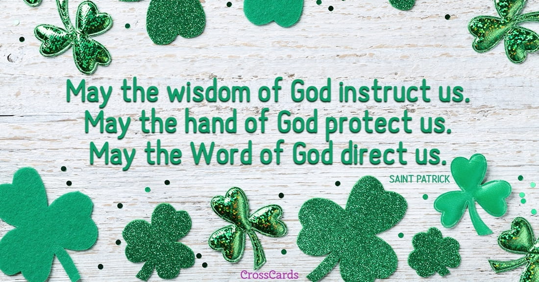 Saint Patrick - St Patricks Day Greeting Card - HD Wallpaper 