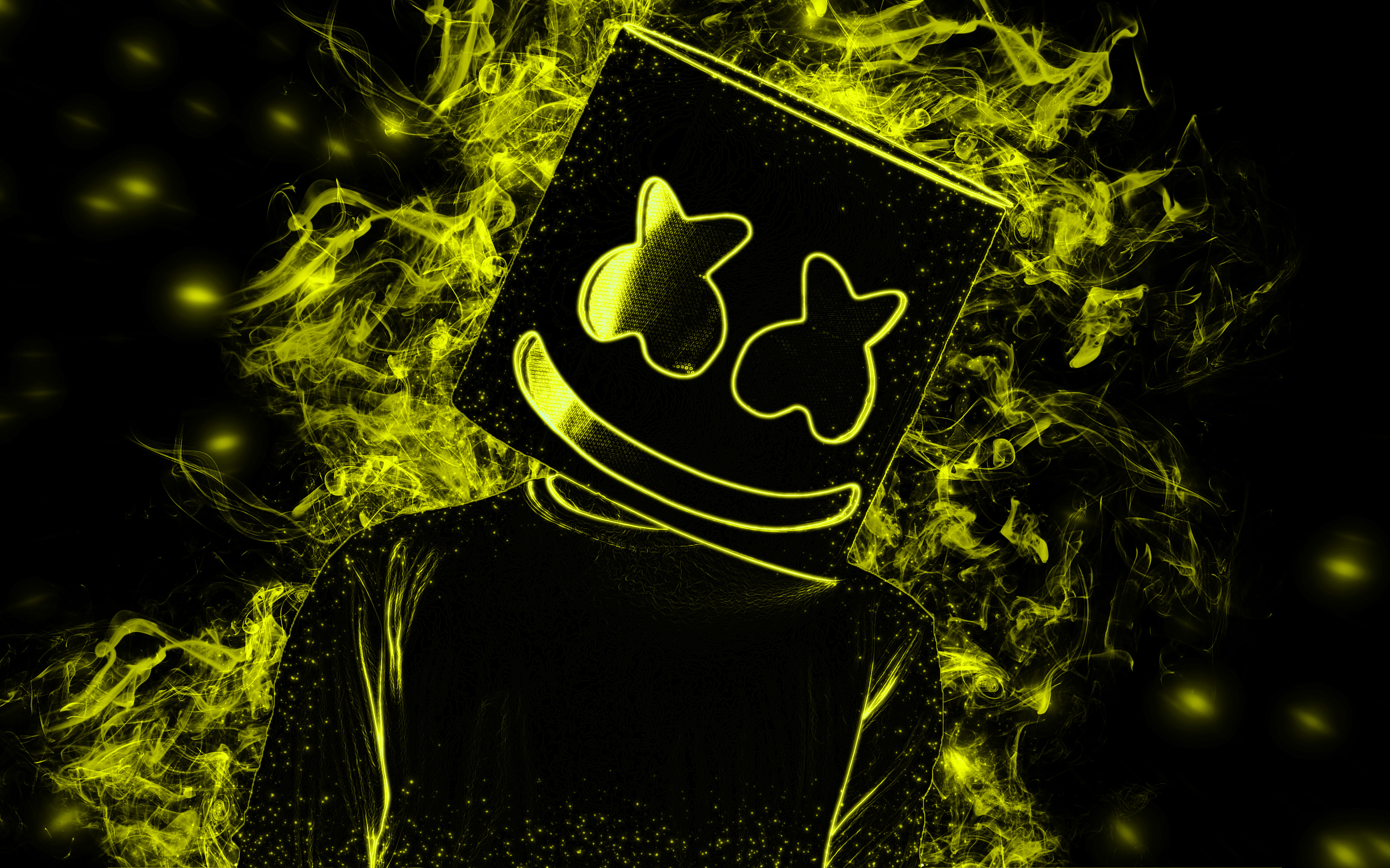 Marshmello, American Dj, Creative Yellow Smoke, Art, - Fringe Season 3 Poster - HD Wallpaper 