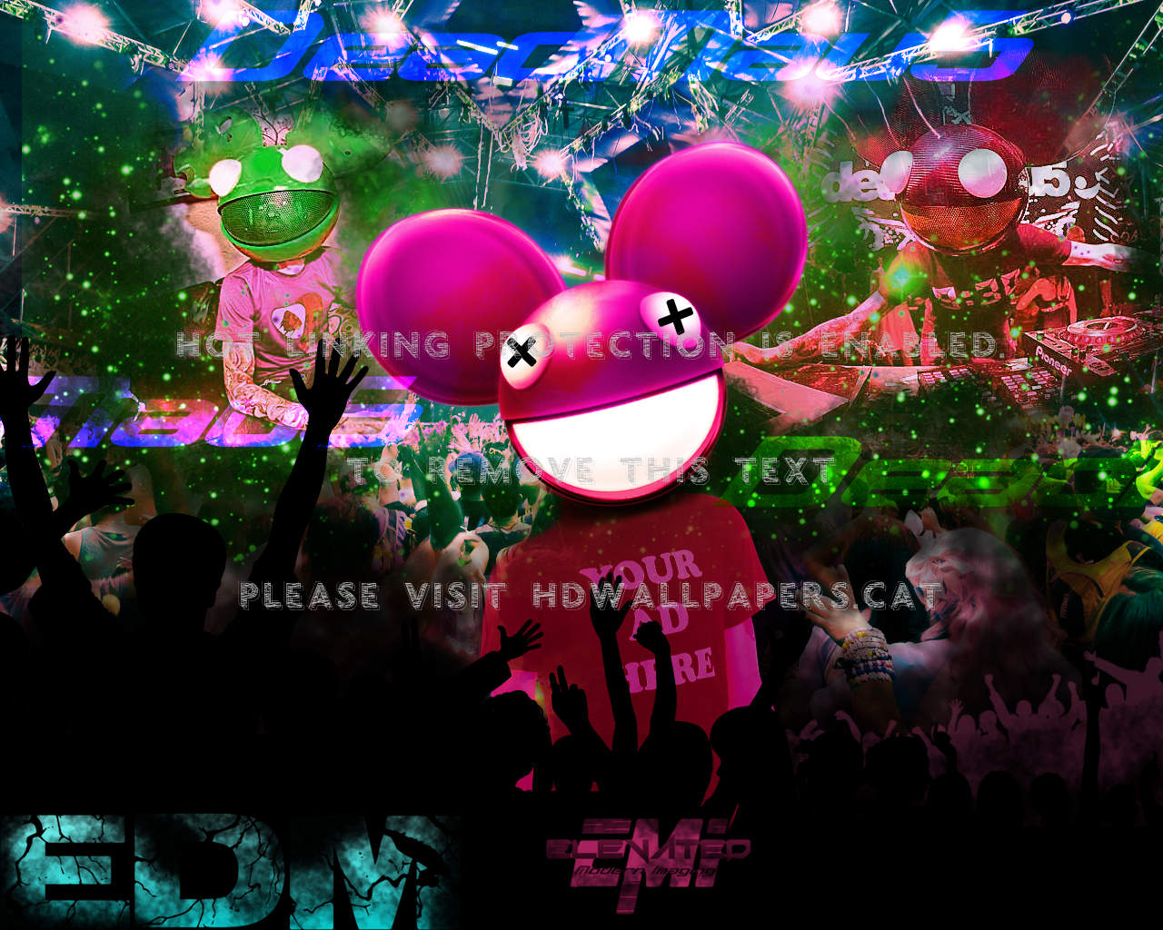 Deadmau5 Edc Edm Electro Dubstep Mouse Emi - Christmas Tree - HD Wallpaper 