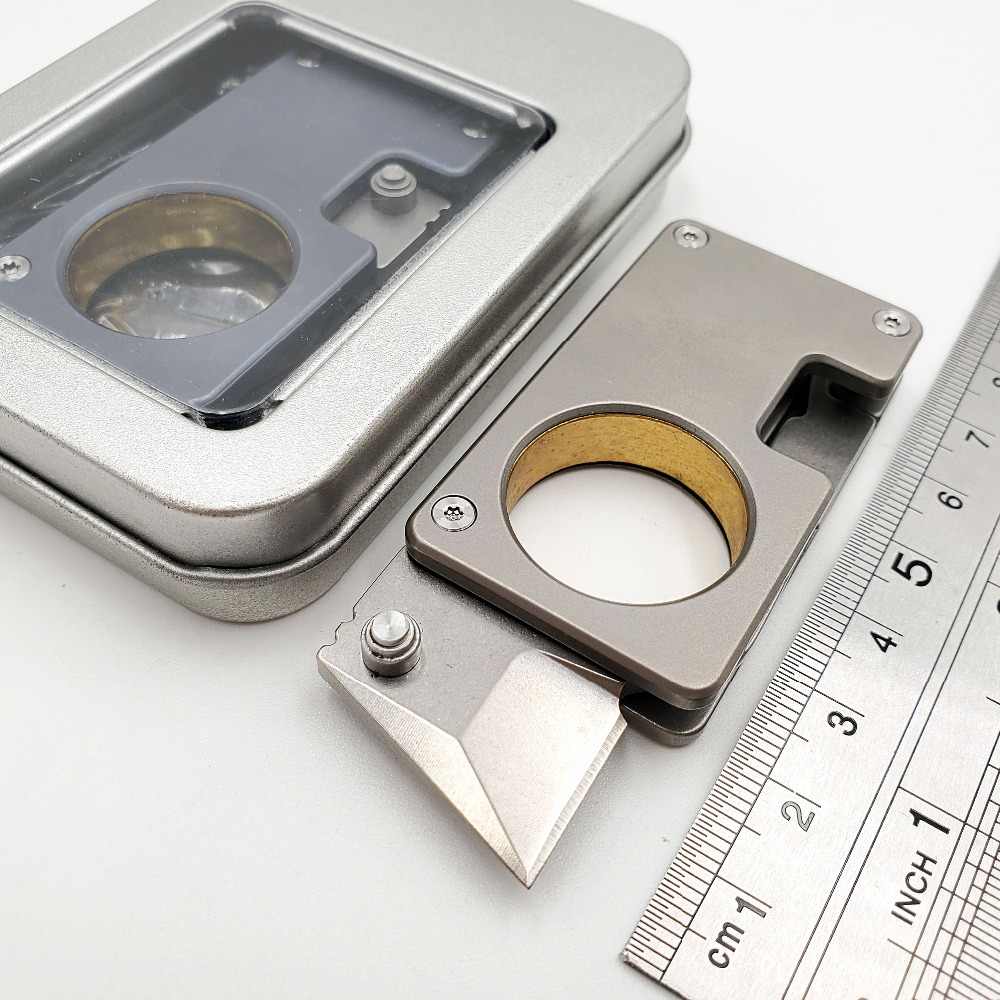 Folding Pocket Knife Outdoor Survival Mini S35vn Titanium - Ruler - HD Wallpaper 