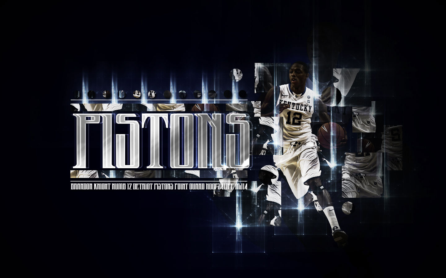 Kentucky Wildcats Final Four Wallpaper Free Desktop - Brandon Knight Detroit Pistons - HD Wallpaper 