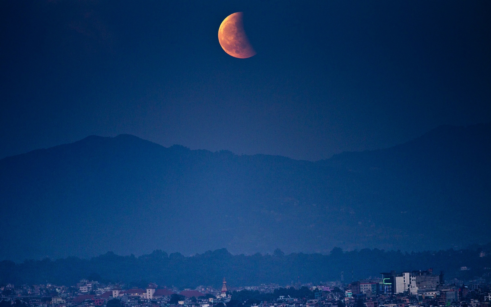 Wallpaper Blood Moon, Blood Moon 2015, Shortest Eclipse - Blood Moon - HD Wallpaper 