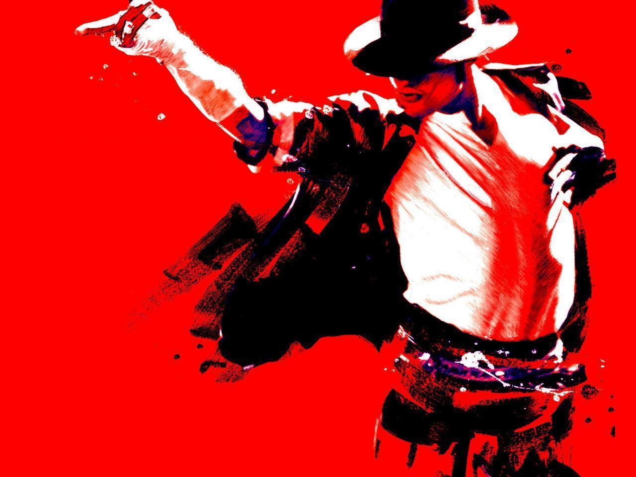 Mj - Michael Jackson Red Background - HD Wallpaper 