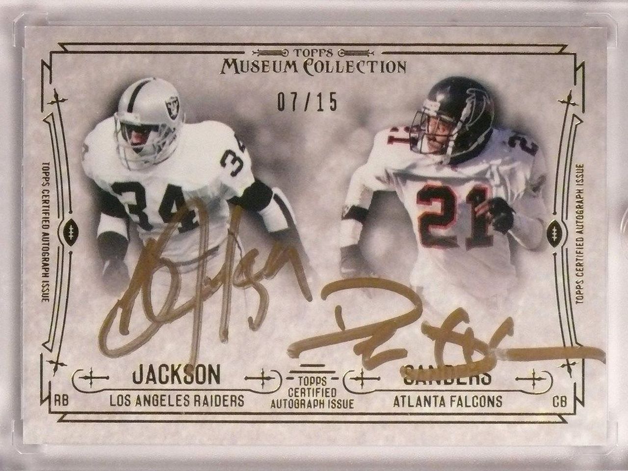 Sold 9216 2014 Topps Museum Collection Bo Jackson & - Museum Collection Football Card - HD Wallpaper 