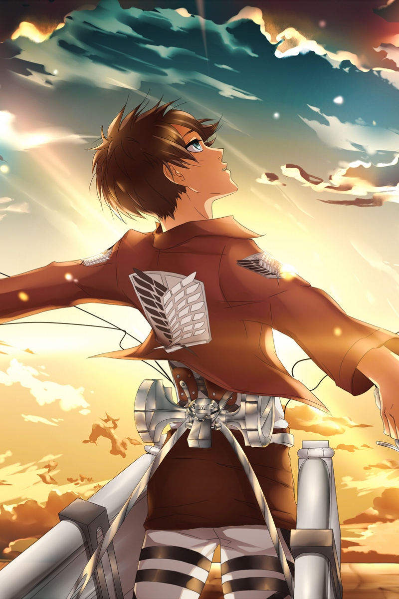 Wallpaper Shingeki No Kyojin, Eren Jaeger, Man, Swords, - Eren Jaeger Wallpaper Pc - HD Wallpaper 