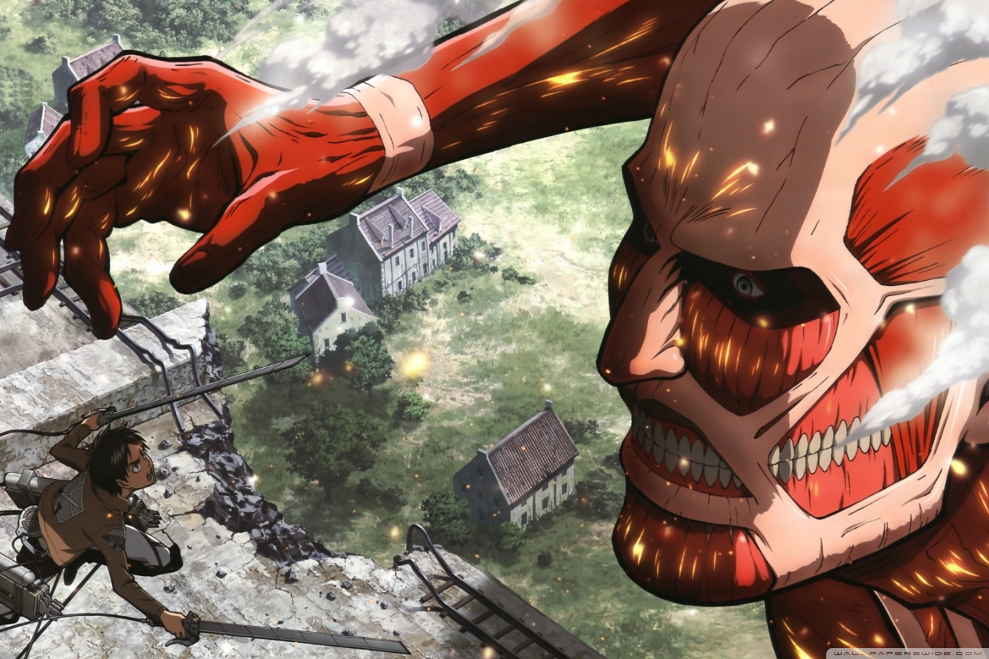 Attack On Titan Att - HD Wallpaper 