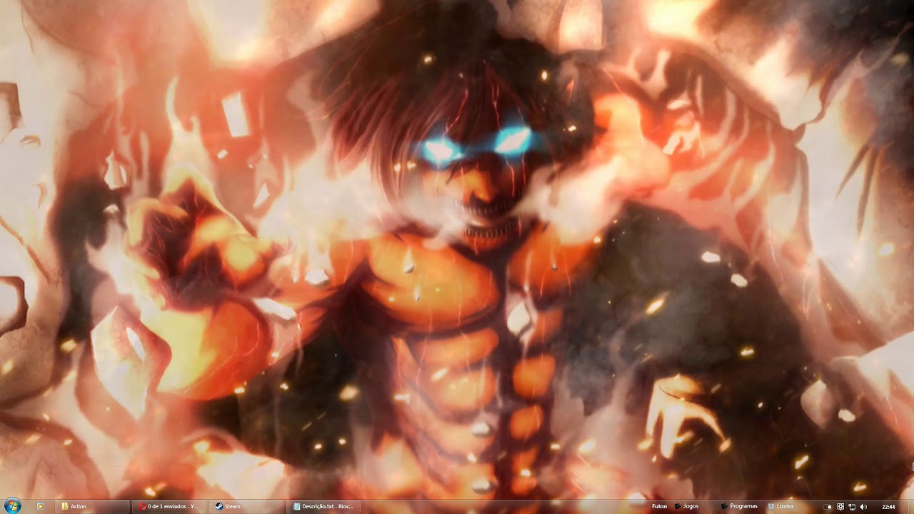Attack On Titan Le Titan D Eren - HD Wallpaper 
