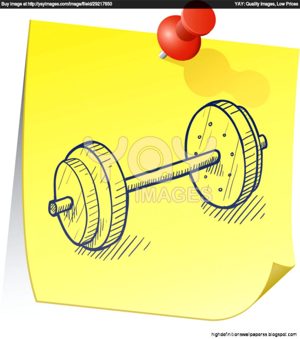 Weight Lifting Sticky Notes Wallpaper 8001 Wallpaper - Weight Lifting Drawing - HD Wallpaper 