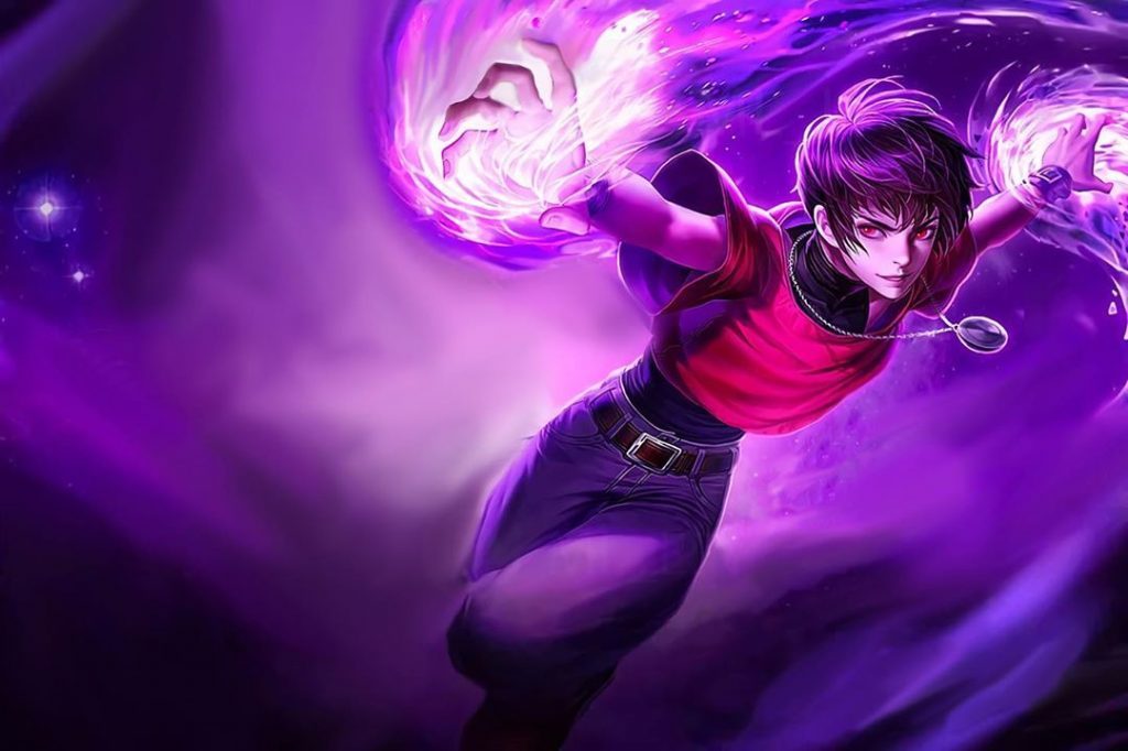 Wallpaper Dyrroth Skin Kof Orochi Criss - Mobile Legends Dyrroth Kof Skin - HD Wallpaper 