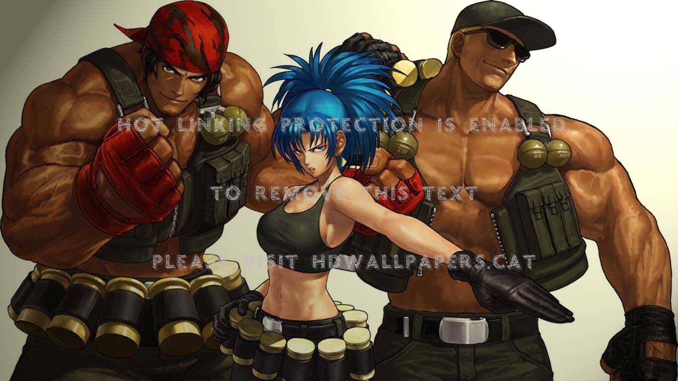 Team Ikari Kof Xiii Clark Ralf Leona Games - Ralf Clark E Leona - HD Wallpaper 