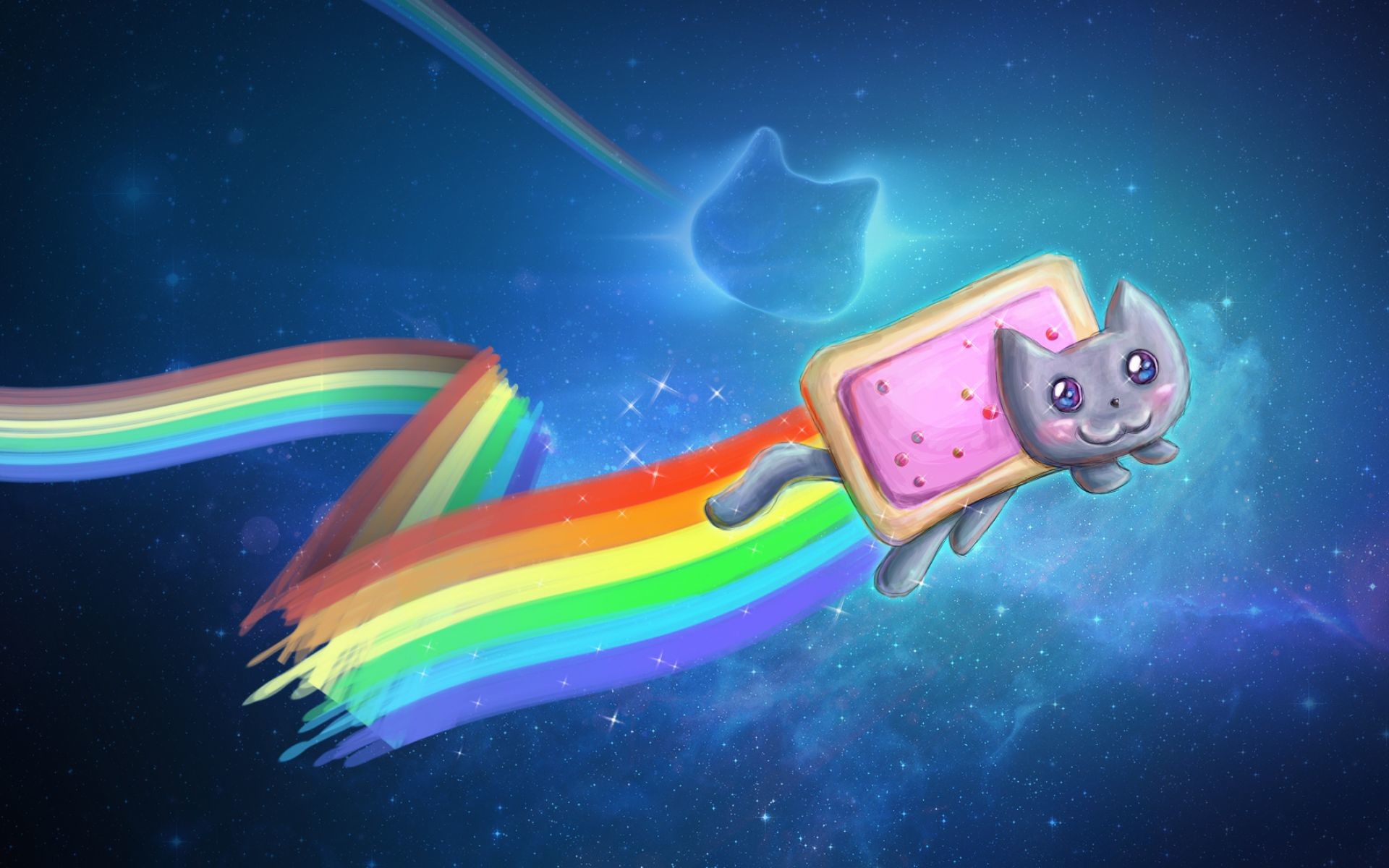 Kids Rainbow Wallpaper 
 Data-src /w/full/0/8/f/437920 - Google Nyan Cat - HD Wallpaper 