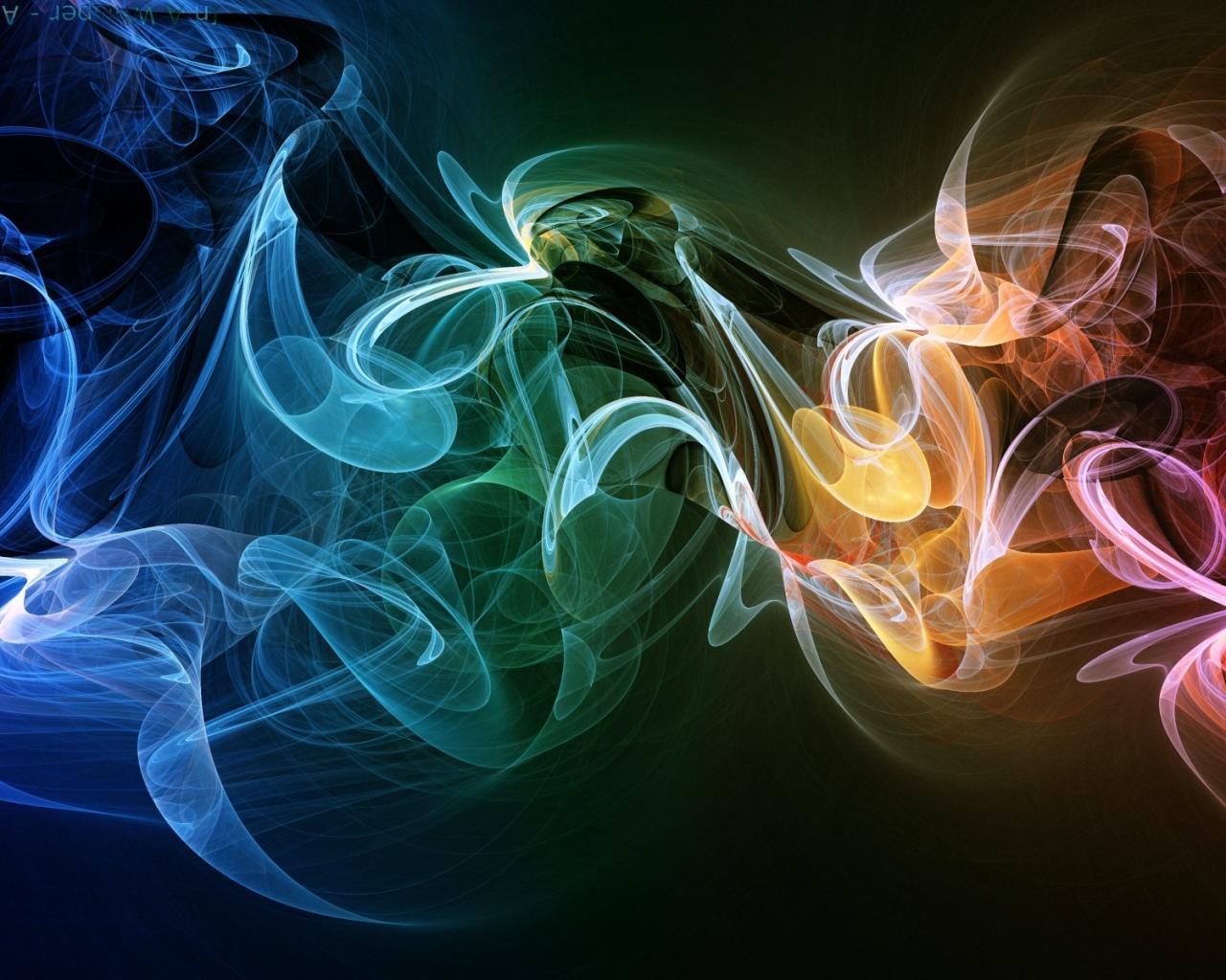 Rainbow Colorfull Smoke, Texture Smoke, Rainbow Color - HD Wallpaper 