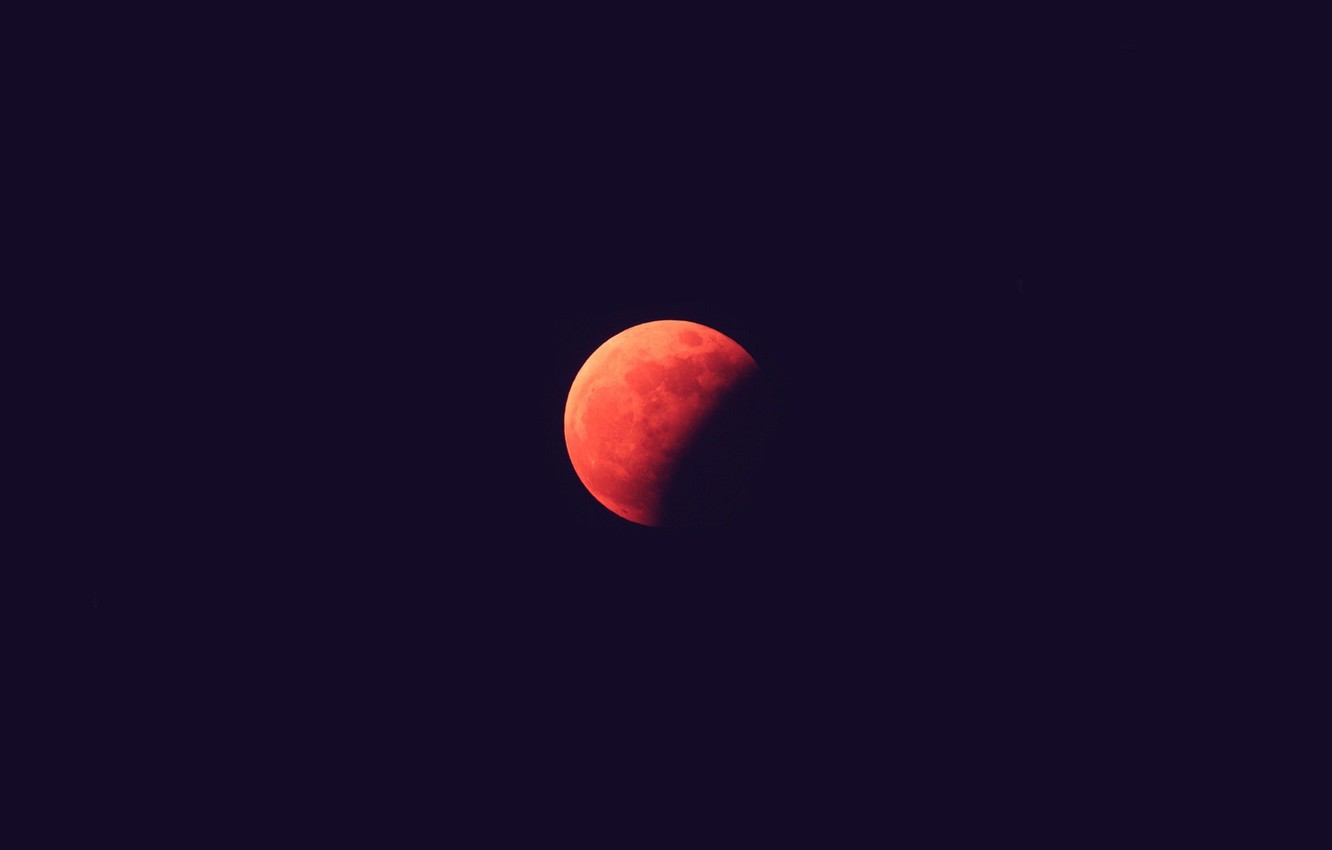 Photo Wallpaper Night, Wallpaper, The Moon, Blood Moon - Moon - HD Wallpaper 