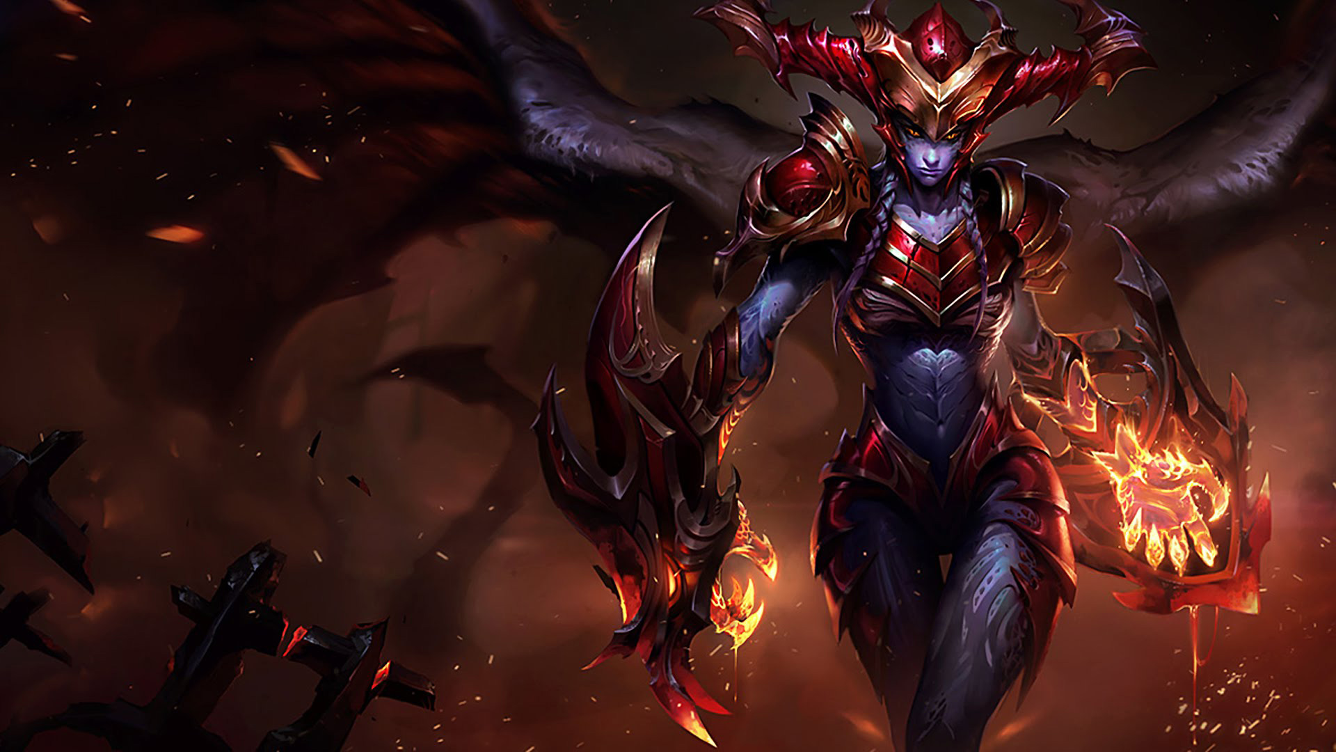 League Of Legends Shyvana Art - HD Wallpaper 